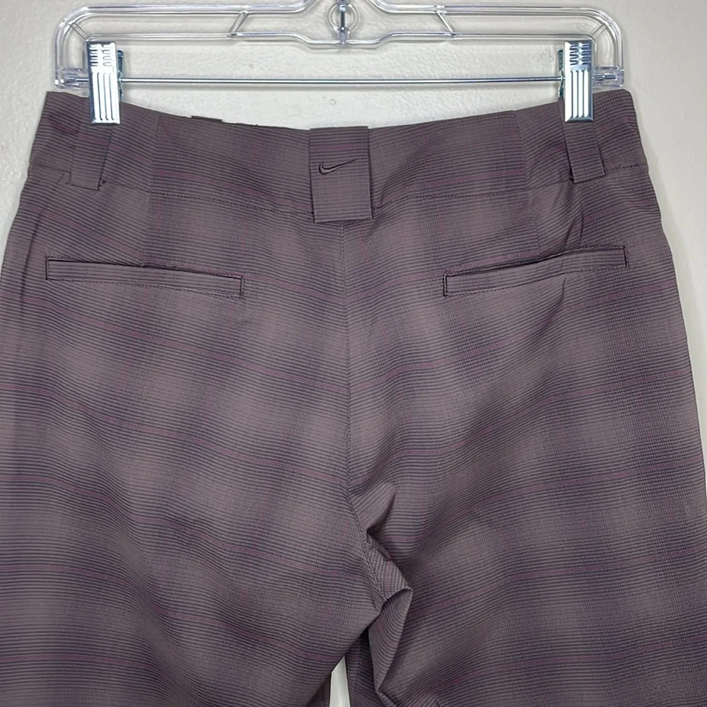 NIKE GOLF Shorts Brown Plaid DRY FIT Bermuda Comfortable Shorts 6